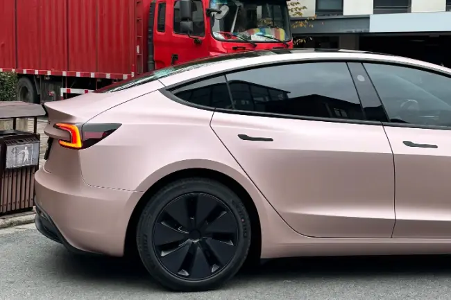 Película de envoltura de coche Matt Metal Rose Gold