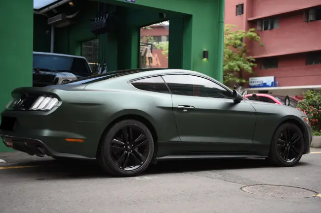 Película protectora de pintura metálica negra verde opaca