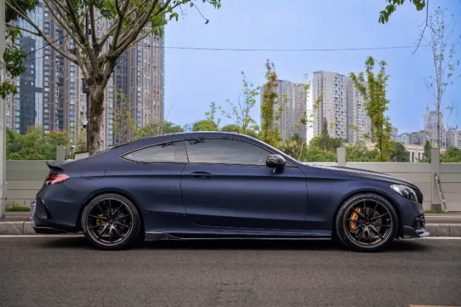 Matt Metal Black Blue paint protection film