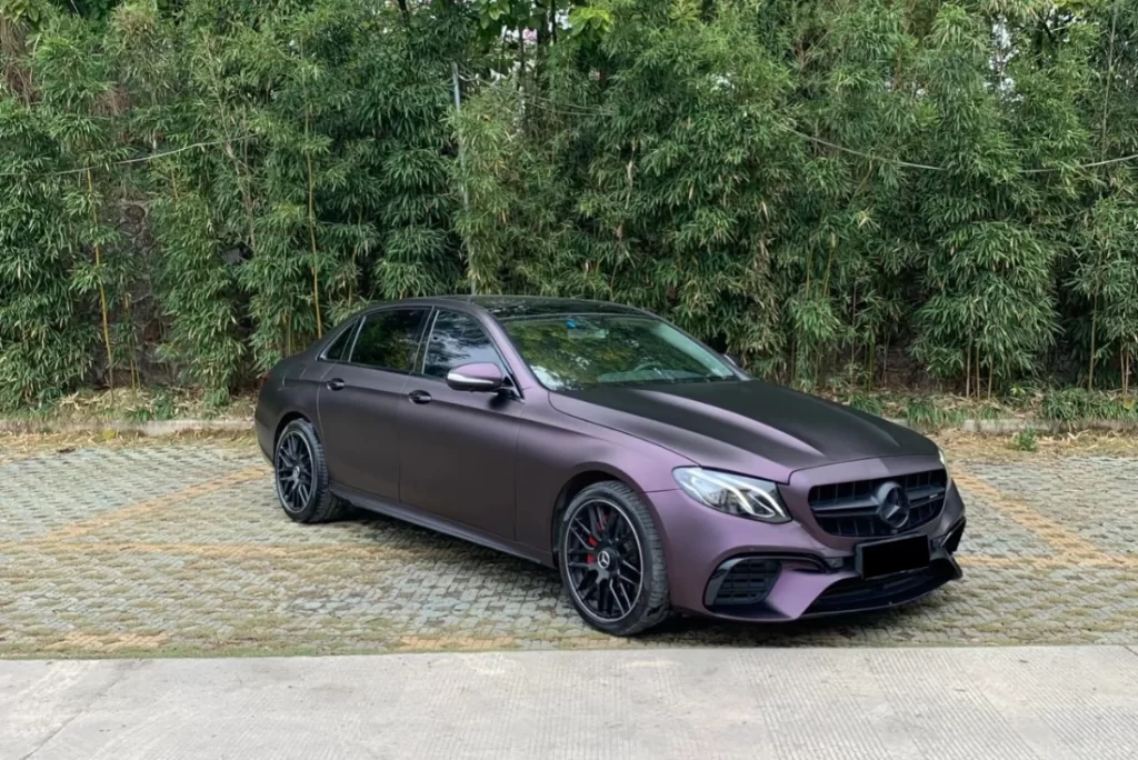 Matt Metal Black Purple Colored PPF