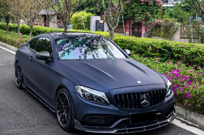 Matt Metal Black Blue PPF