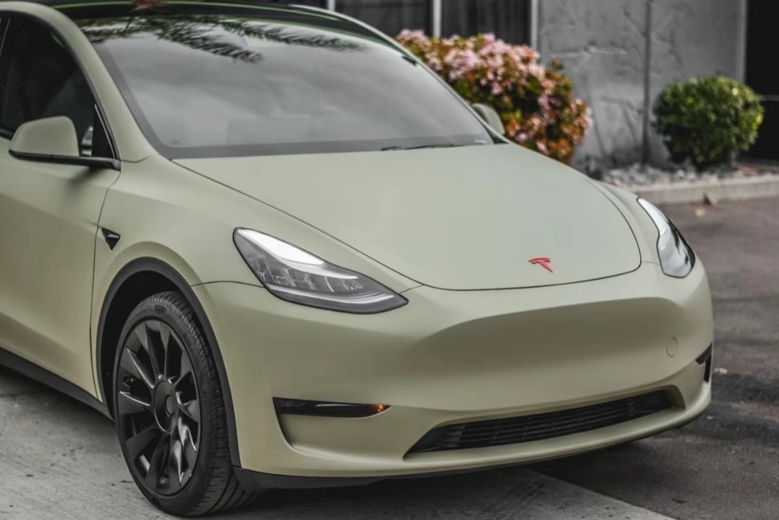 Matt Metal Khaki Green Colored PPF