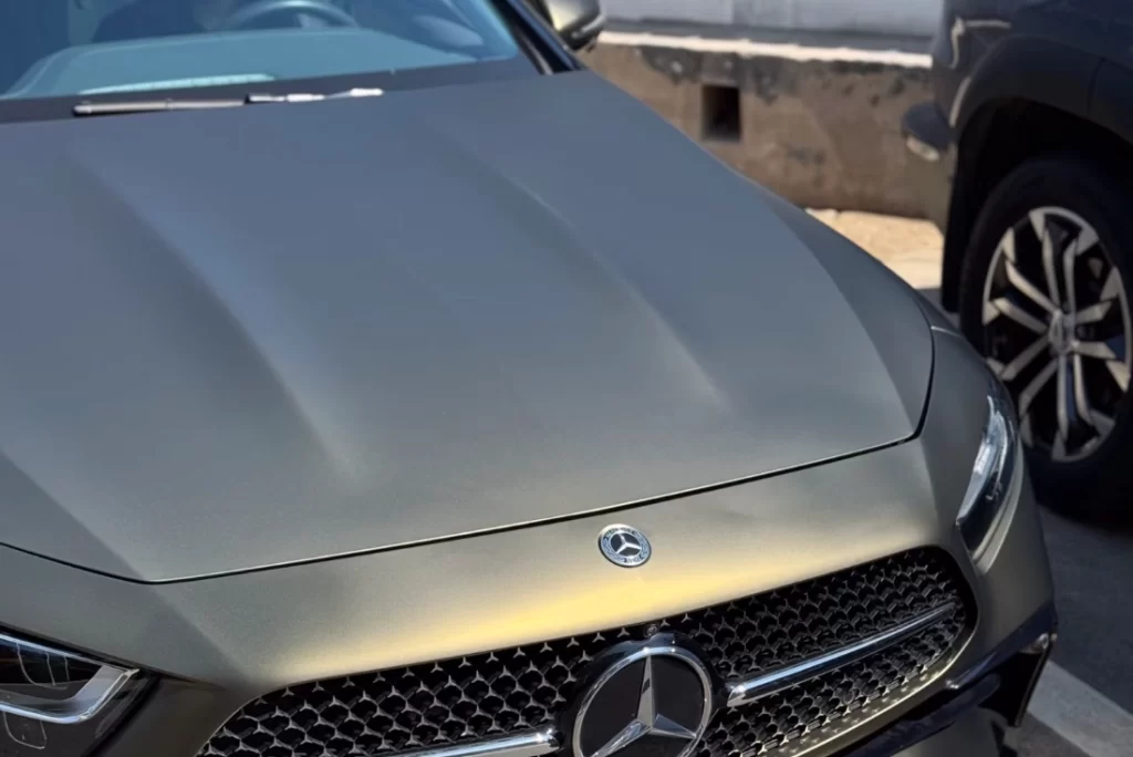 Metal mate color dorado marrón PPF