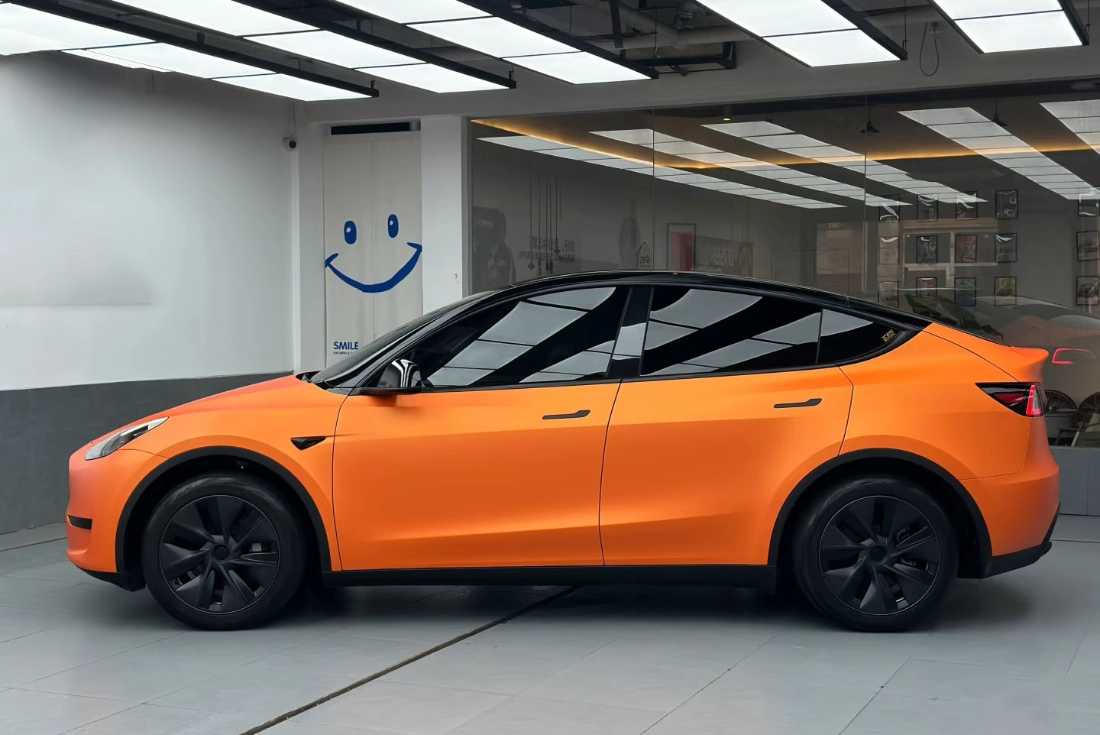 Matt Metal Racing Orange Colored PPF