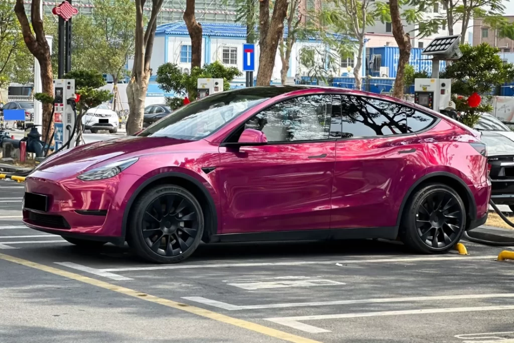 Glazed Tata Red Colored PPF