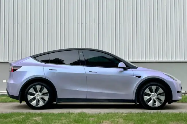 Chameleon Silver Purple car wrap film