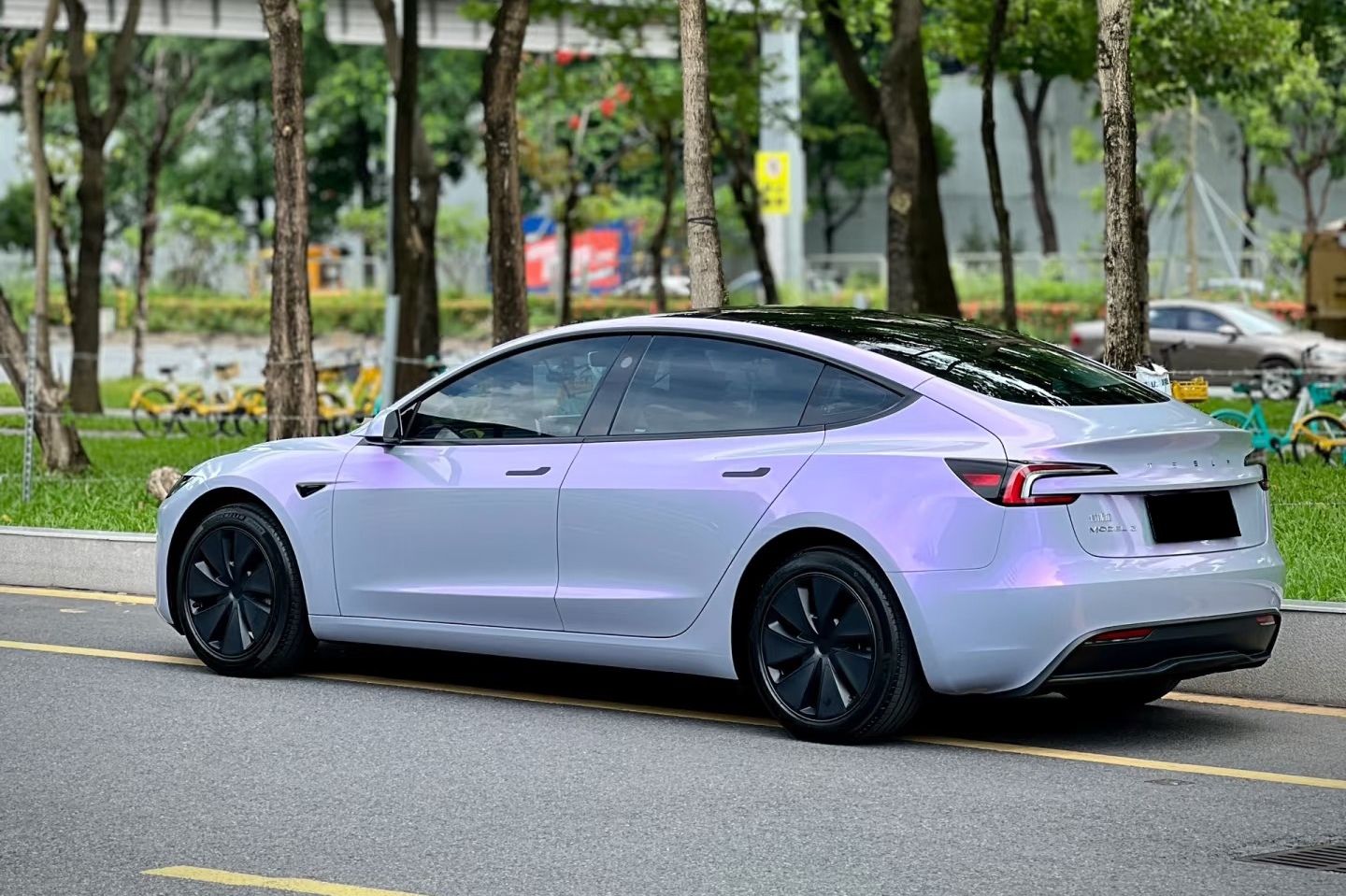 Película de envoltura de coche Chameleon Grey Purple