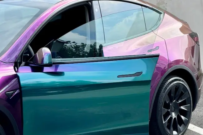 Flip Psychedelic Green car wrap film