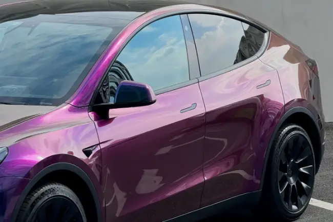 Flip Psychedelic Green paint protection film