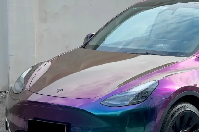 Flip Psychedelic Green TPU paint film