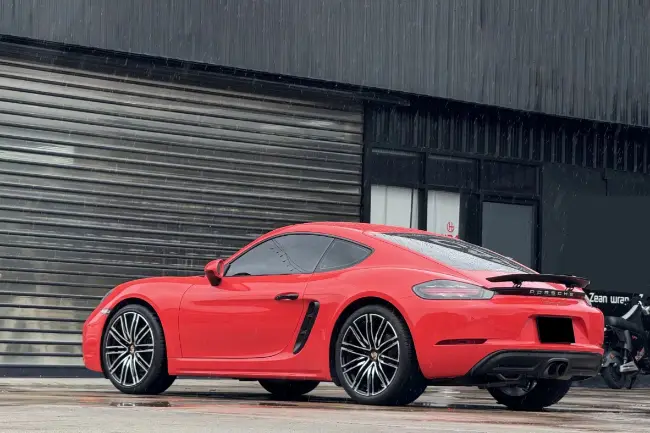 Película de envoltorio de coche naranja lava