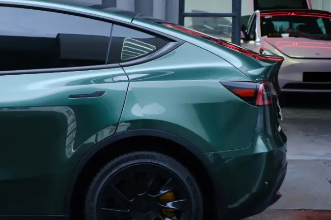 Película de envolvente de coche verde bosque