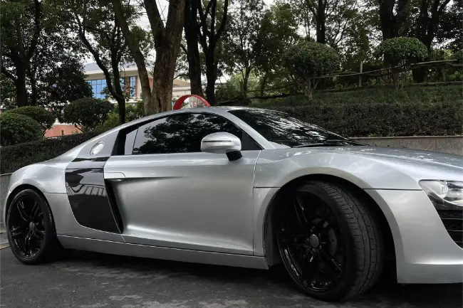 Película metálica plateada para envoltorio de coche