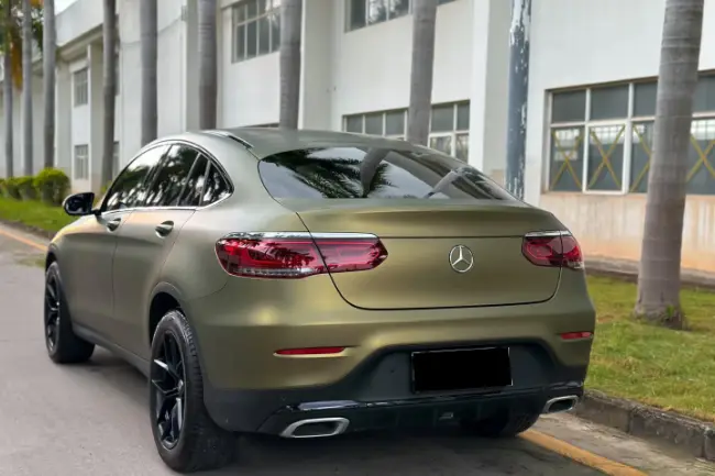 Matt Metal Chartreuse Green paint protection film