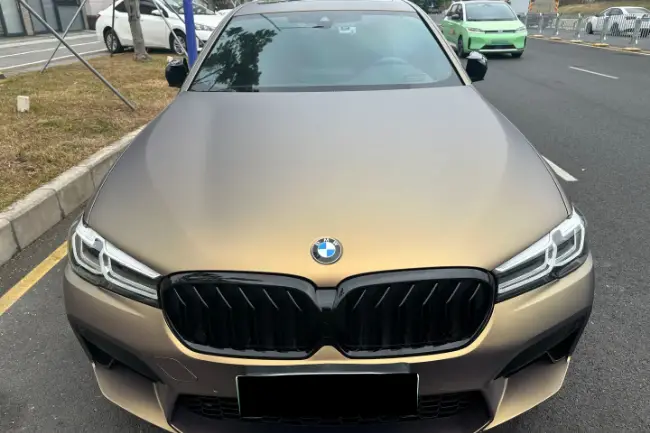 Película de envoltura de coche Matt Metal Shadow Gold