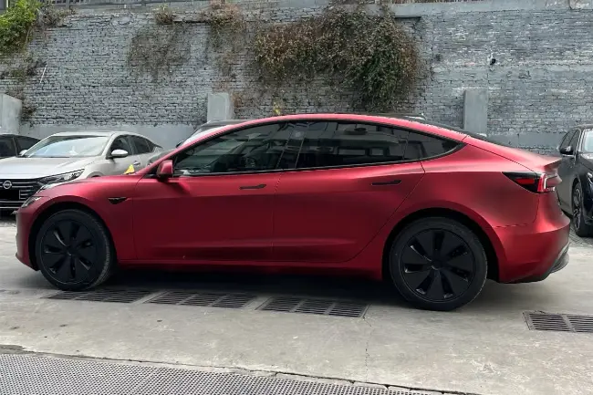 Matt Metal Flame Red TPU paint film