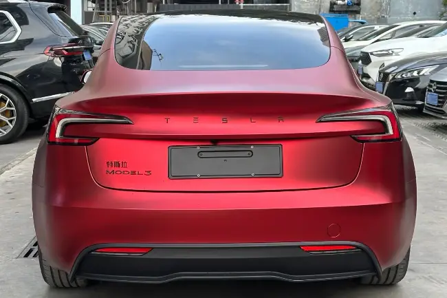 Matt Metal Flame Red paint protection film