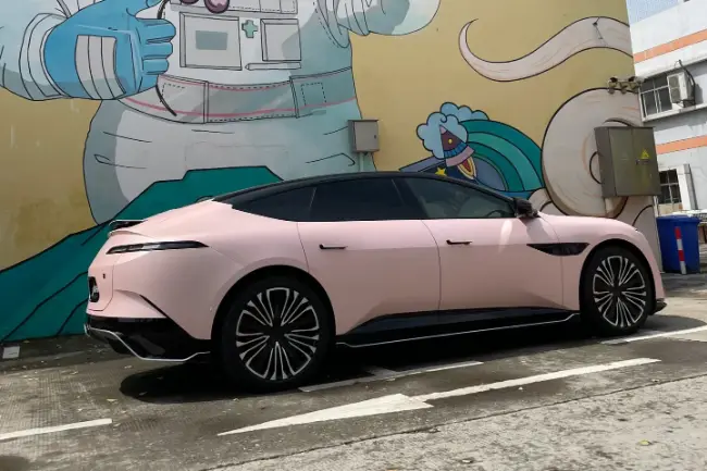 Matt Metal Shell Pink TPU paint film