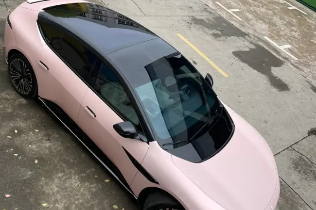 Matt Metal Shell Pink car wrap film
