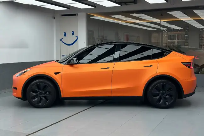 Matt Metal Racing Orange car wrap film