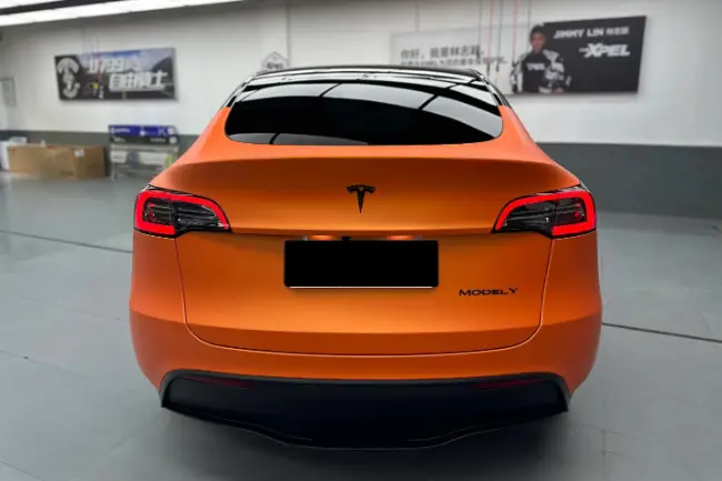 Matt Metal Racing Orange paint protection film