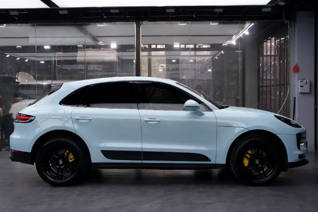 ice blue car body wrap