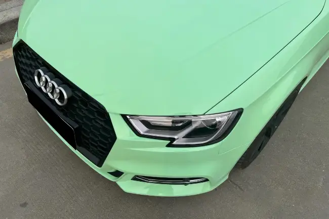 Película de envoltura de coche en color gris verdoso