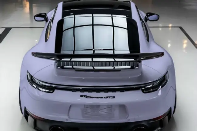 Manta Violet car body wrap