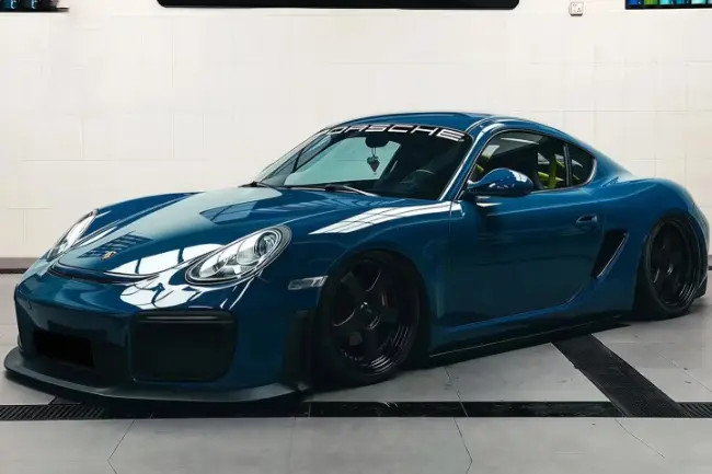 Película de envoltura de coche azul marino oscuro