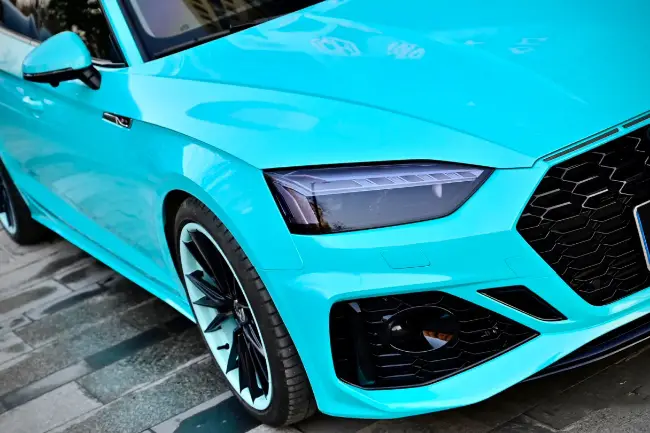 Película de envoltorio de coche azul Adriático