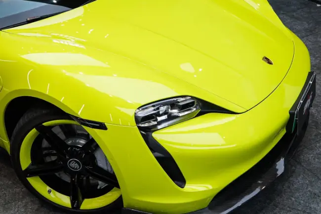 Película de envoltura para coche verde ácido