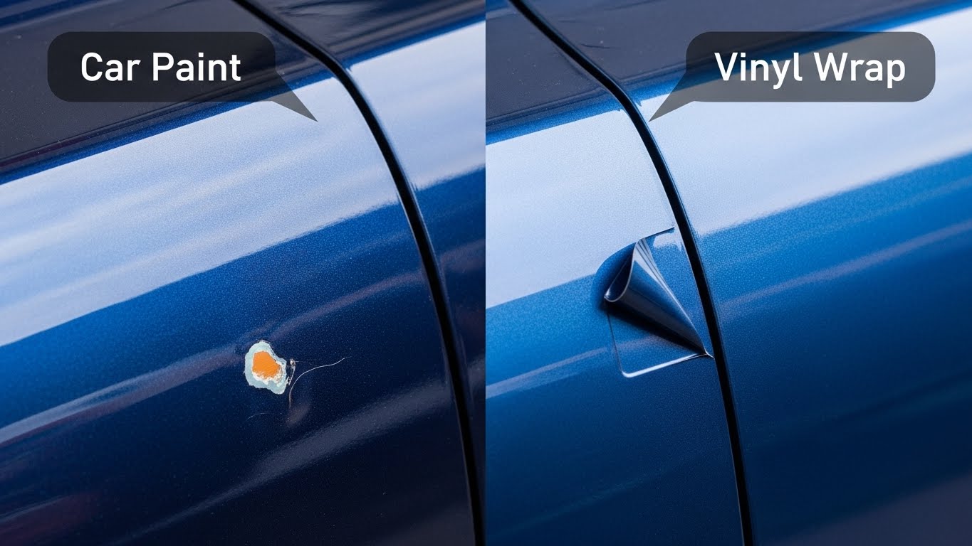 Diferencia entre pintura de coche y vinilo
