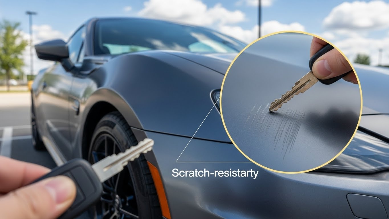 Envolvente de coche resistente a arañazos