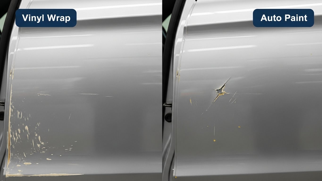 Durabilidad del vinilo vs. Pintura de coche