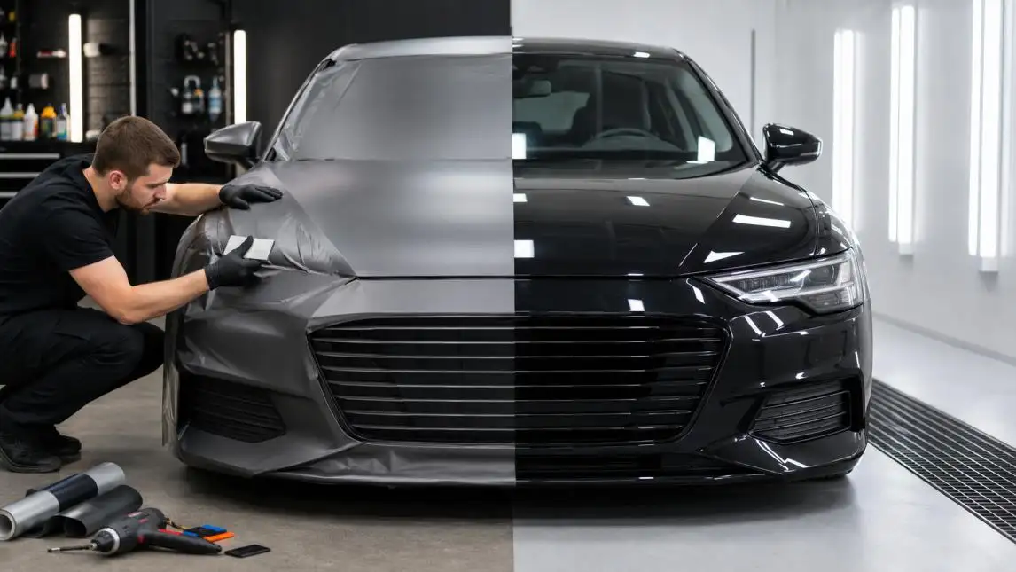 Vinilo para coche vs. Pintura tradicional